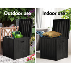 Gardeon Outdoor Storage Box Bench Seat Lockable Garden Deck Toy Tool Sheds 195L