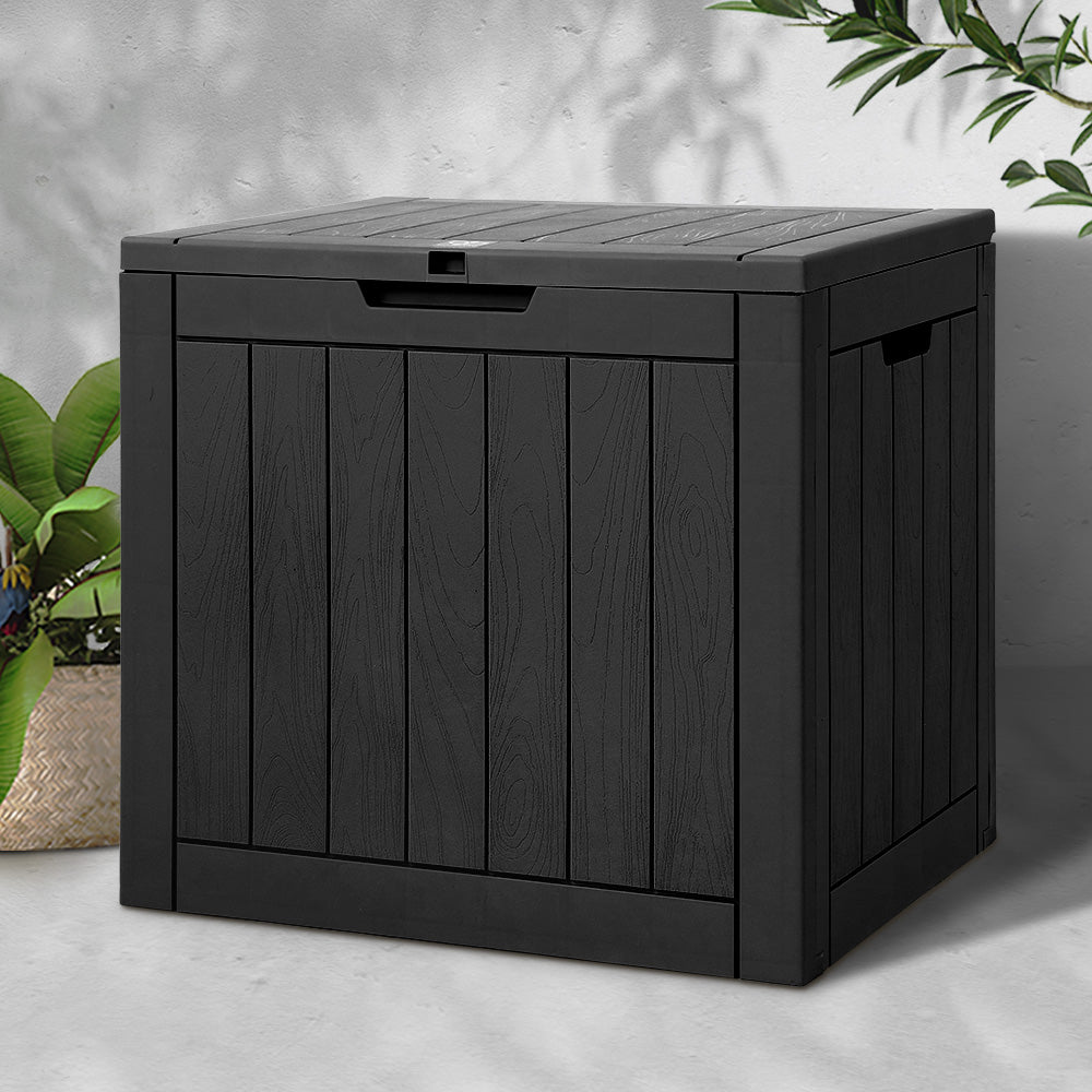 Gardeon Outdoor Storage Box 118L Container Lockable Indoor Garden Toy Tool Shed