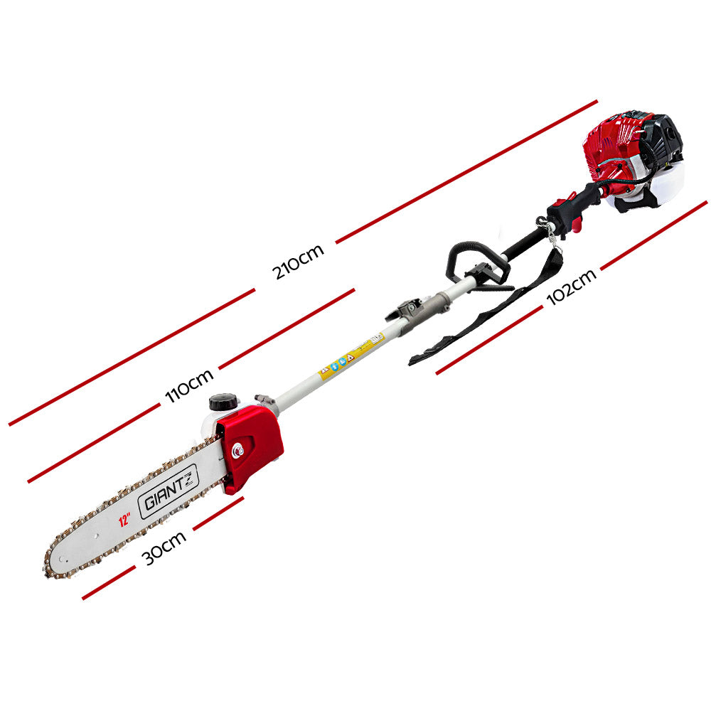 Giantz 65CC Pole Chainsaw 12in Chain Saw Petrol 4.3m Long Reach