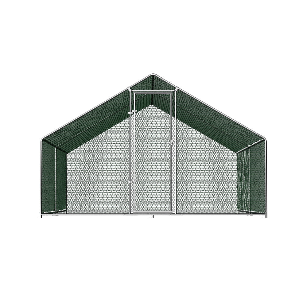 i.Pet Chicken Coop Cage 3x4x2m Galvanised Steel