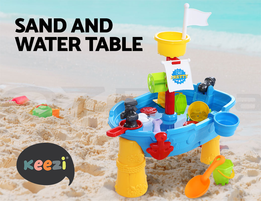 Keezi Kids Sandpit Pretend Play Set Outdoor Toys Water Table Activity Play Set