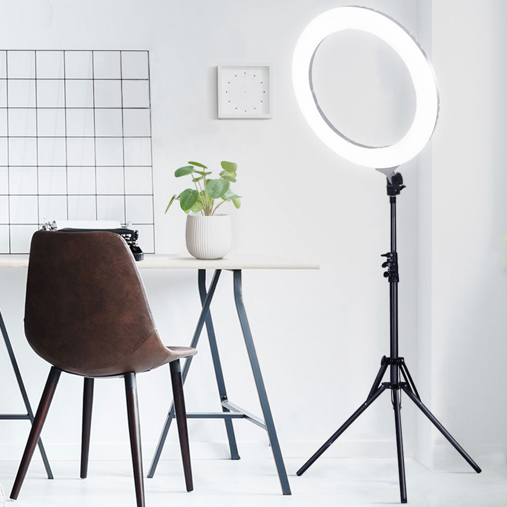 Embellir Ring Light 19" Tripod Stand Silver