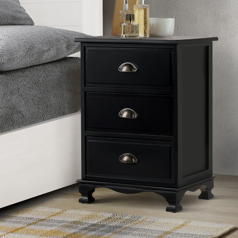 Artiss Bedside Tables Drawers Dresser Table Storage Cabinet Nightstand Vintage