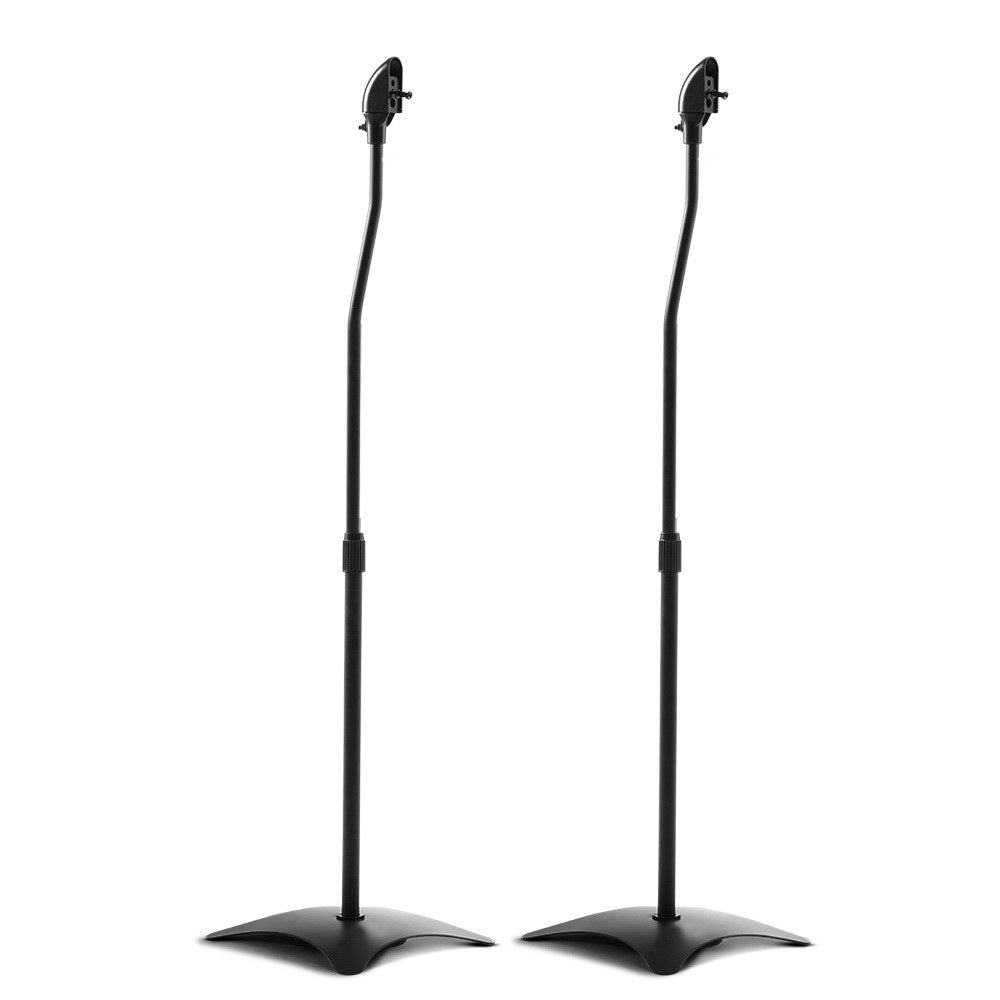 Set of 2 112cm Surround Sound Speaker Stand - Black