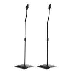 Set of 2 112cm Surround Sound Speaker Stand - Black