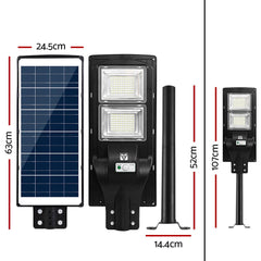 Leier LED Solar Street Flood Light Lights Sensor Outdoor Garden 120W Motion