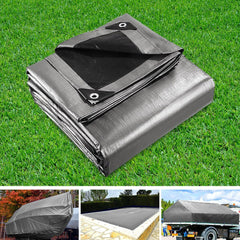 Instahut Tarp Tarpaulin 3.6m x 6m Camping Heavy Duty Sun Cover