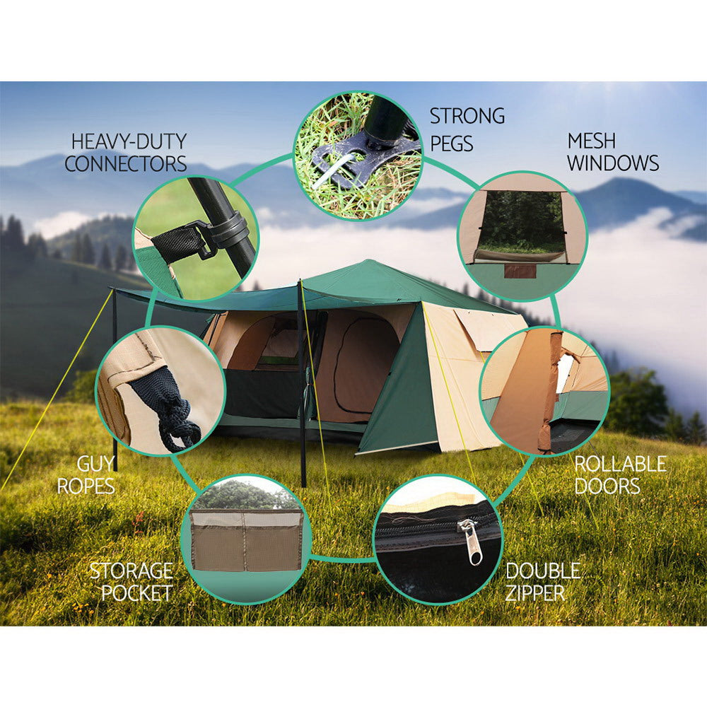 Weisshorn Instant Up Camping Tent 8 Person Pop up Tents Family Hiking Dome Camp