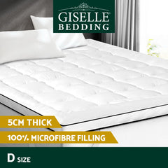 Giselle Bedding Mattress Topper Pillowtop Toppers Mattress Protector Double