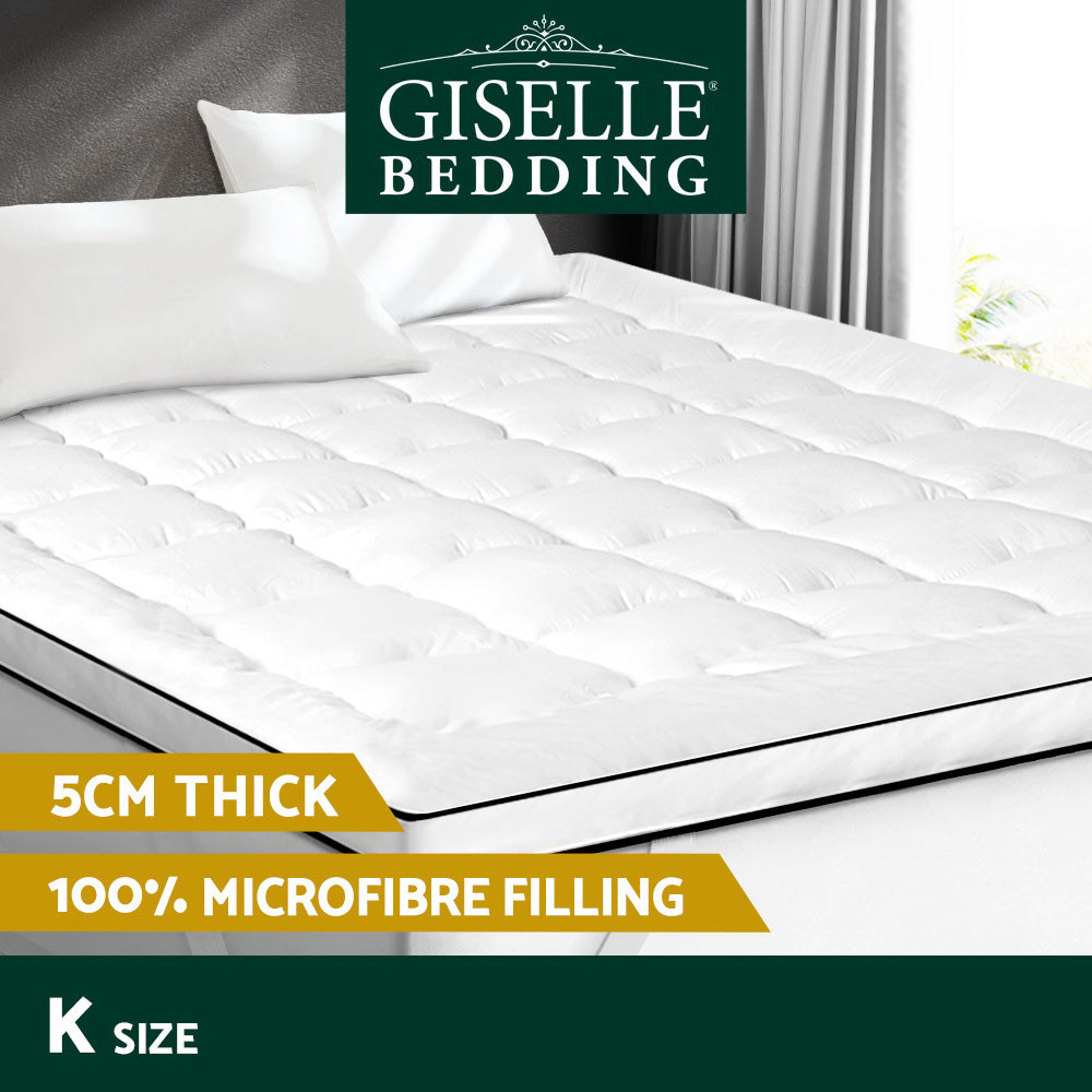 Giselle Bedding Mattress Topper Pillowtop Toppers Mattress Protector King