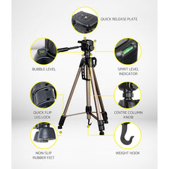 Weifeng Professional Camera Tripod Monopod Stand DSLR Ball Head Mount Flexible