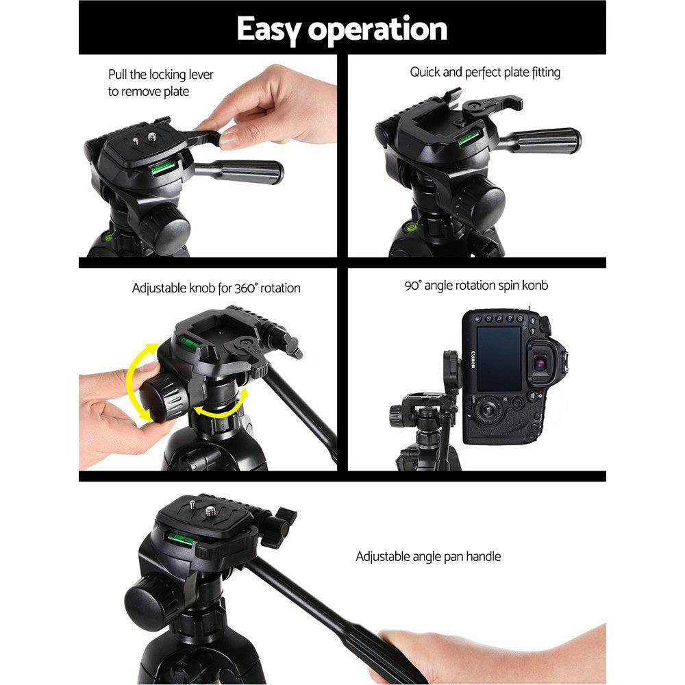 Weifeng Professional Camera Tripod Monopod Stand DSLR Ball Head Mount Flexible