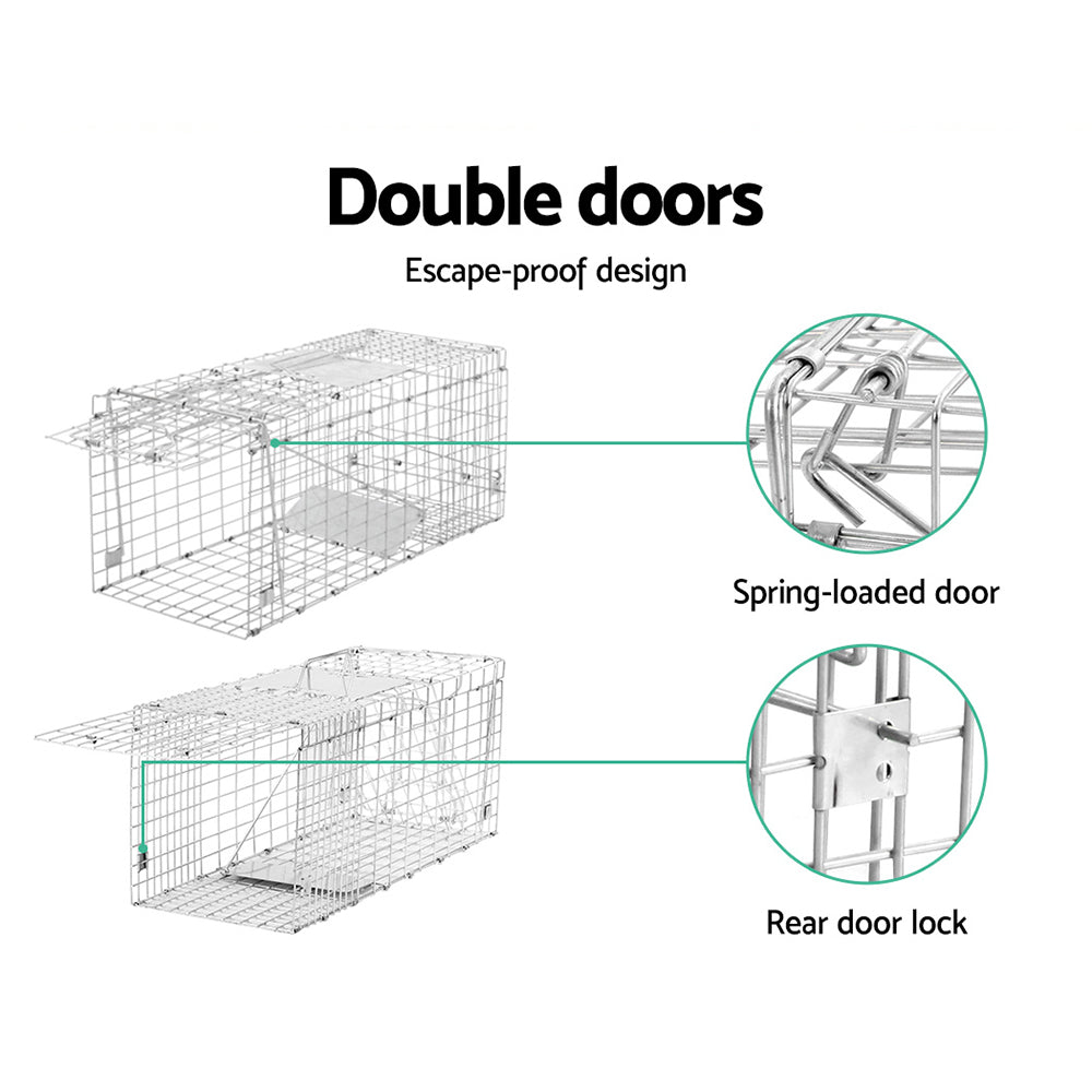 Gardeon 2x Animal Trap Humane Possum Cage Live Animal Safe Catch Rabbit Cat