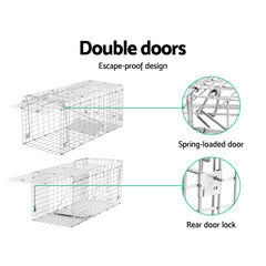 Gardeon 2x Animal Trap Humane Possum Cage Live Animal Safe Catch Rabbit Cat