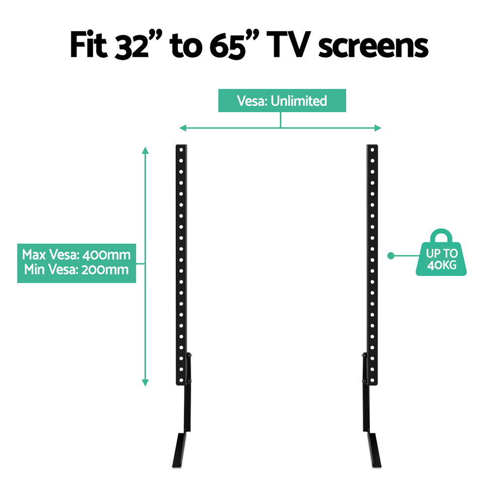 Artiss TV Stand Mount Bracket for 32"-65" Universal Pedestal Tabletop Desktop