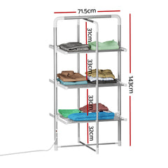 Devanti Electric Heated Towel Rail Rack 30 Bars Foldable Clothes Dry Warmer