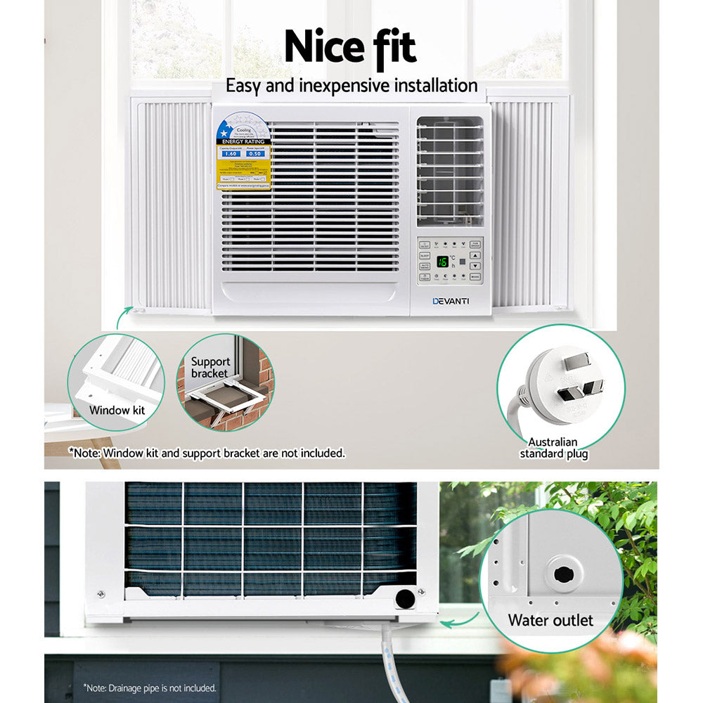 Devanti Window Air Conditioner 1.6kW