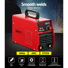 Giantz 200 Amp Inverter Welder MMA ARC DC IGBT Stick Portable Welding Machine