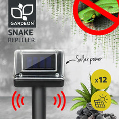 Gardeon Snake Repeller 12X Multi Pulse Ultrasonic Solar Powered Pest Repellent