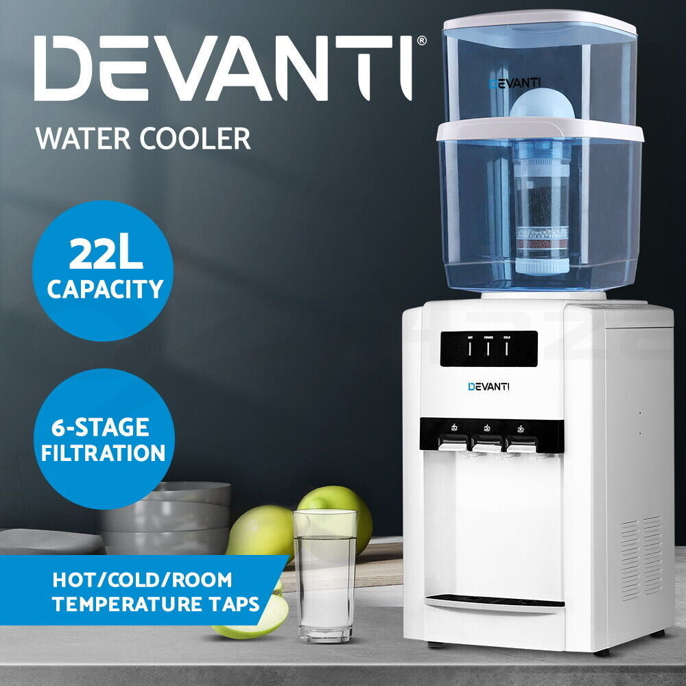 Devanti Water Cooler Dispenser Bench Top 22L