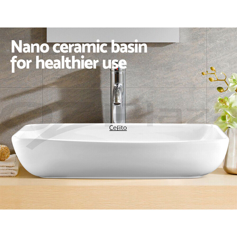 Cefito Bathroom Basin Ceramic Vanity Sink Hand Wash Bowl 60x38cm