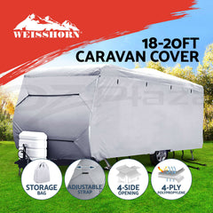 Weisshorn 18-20ft Caravan Cover Campervan 4 Layer UV Water Resistant