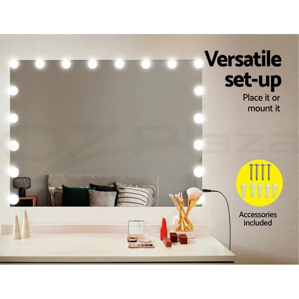 Embellir Makeup Mirror with Light LED Hollywood Mounted Wall Mirrors Cosmetic