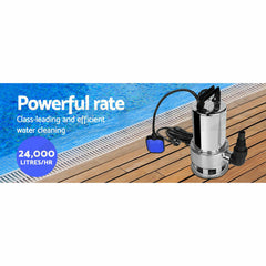 Giantz Water Pump 1800W Submersible Pump Dirty Water Bore Sewage Septic Sewerage