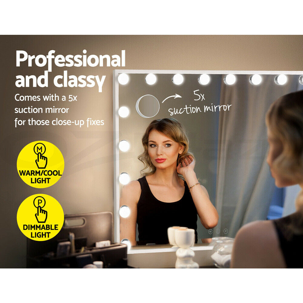 Embellir Makeup Mirror with Light LED Hollywood Vanity Dimmable Wall Mirrors