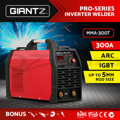 Giantz 300 Amp Inverter Welder MMA ARC Stick iGBT DC Portable Welding Machine