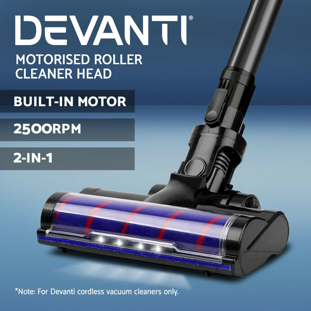 Devanti Handheld Vacuum Cleaner Motorised Roller Brush Head