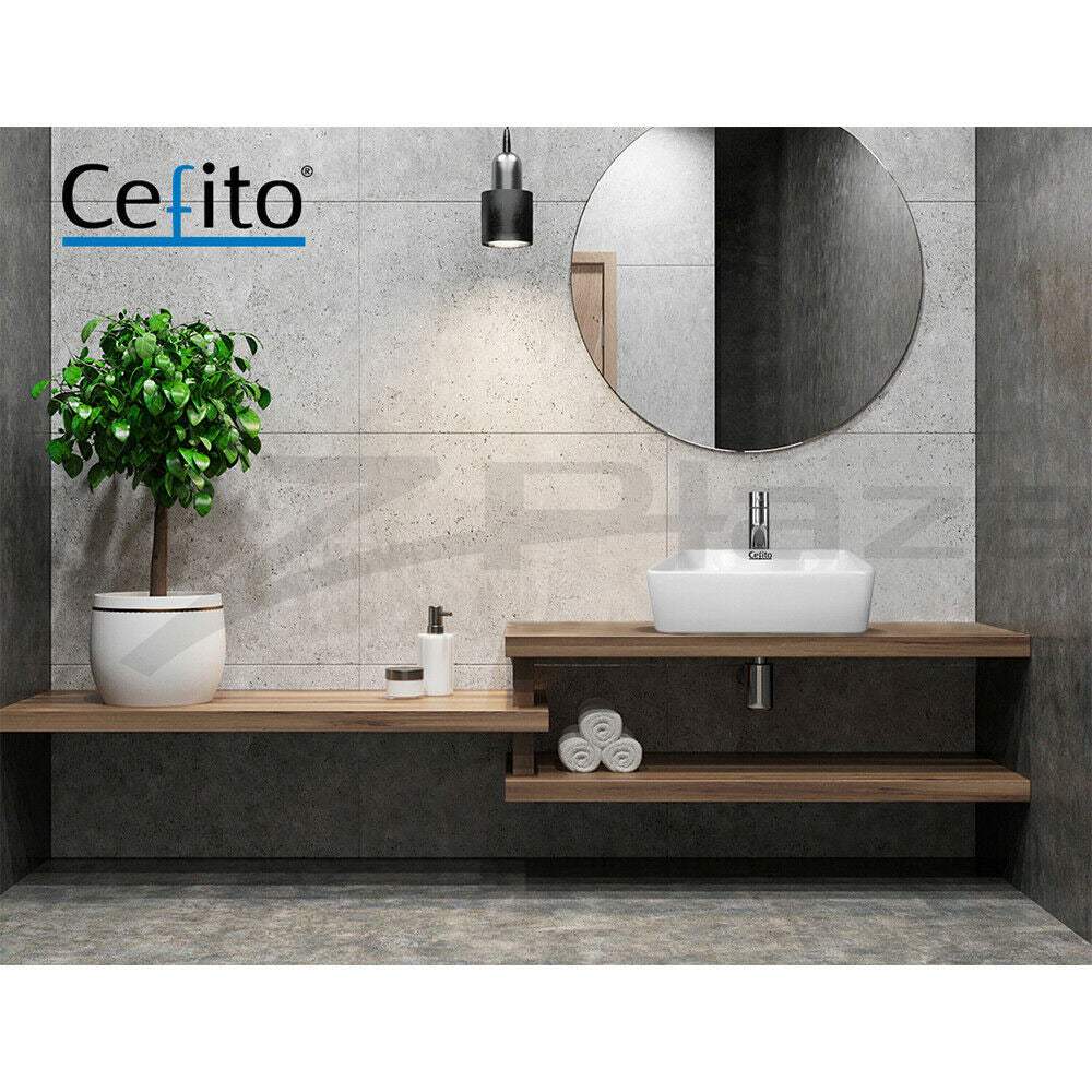 Cefito Bathroom Basin Ceramic Vanity Sink Hand Wash Bowl 48x37cm White