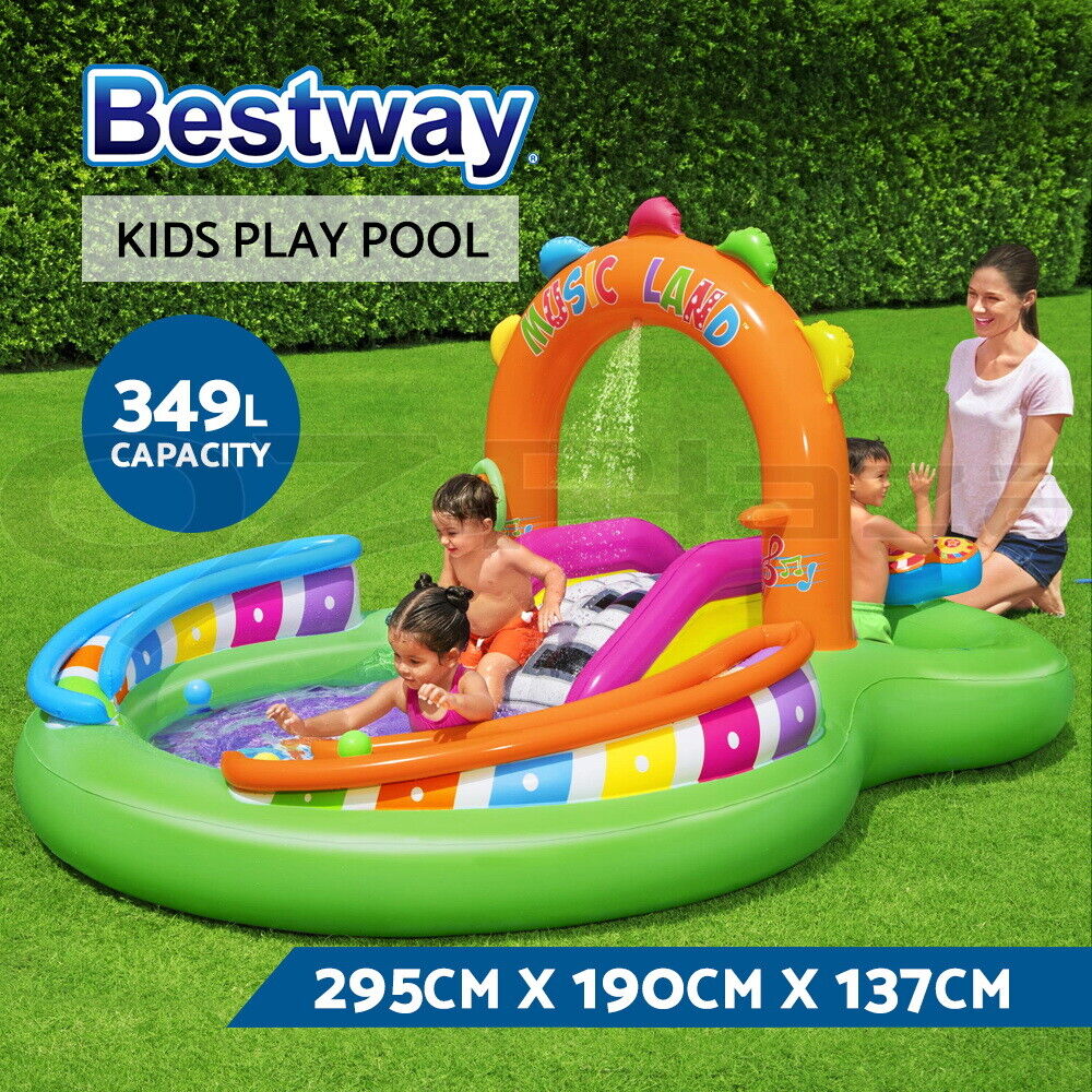 Bestway Kids Pool 295x190x137cm Inflatable Above Ground Swimming Play Pools 349L