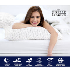 Giselle Bedding Memory Foam Pillow King Size Twin Pack