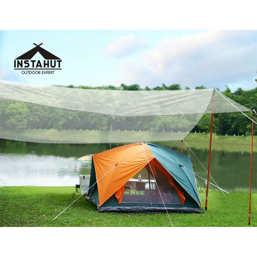 Instahut Tarp Tarpaulin 4x6m Heavy Duty Camping Cover Clear