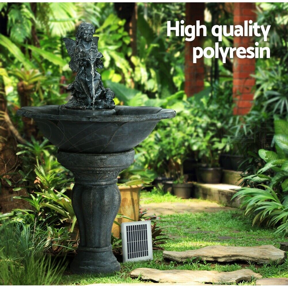 Gardeon Solar Water Feature with LED Lights Angel 94cm