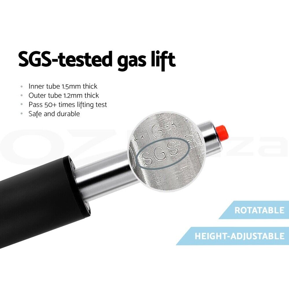 Artiss Bar Table Gas Lift Round Black