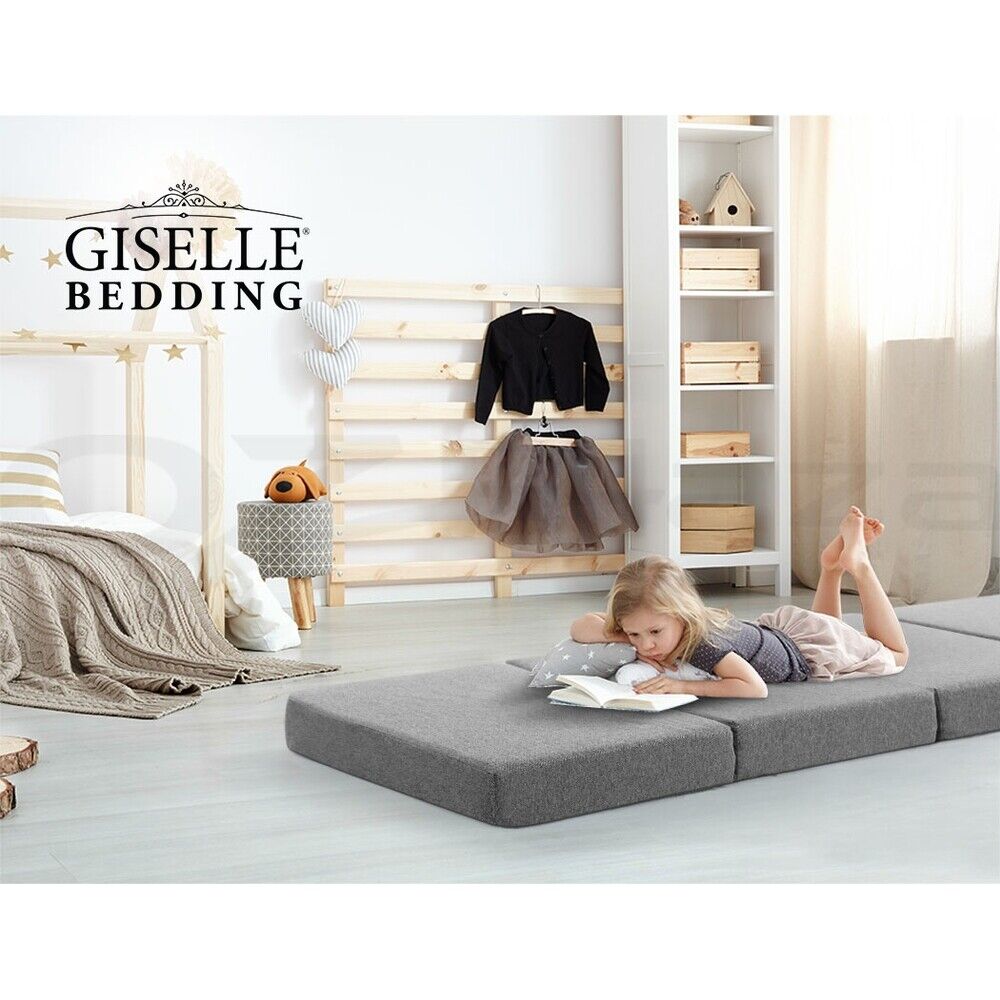 Giselle Bedding Foldable Mattress Folding Foam Single Grey