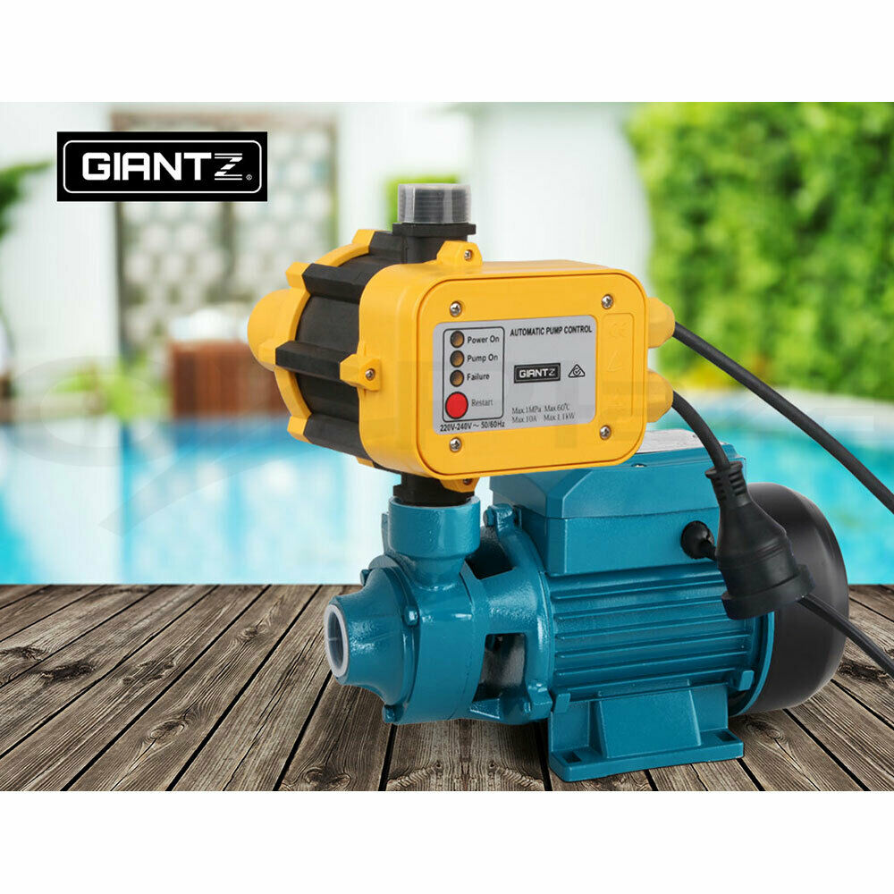 Giantz Peripheral Pump Auto Controller Clean Water Garden Boiler Car Wash QB60