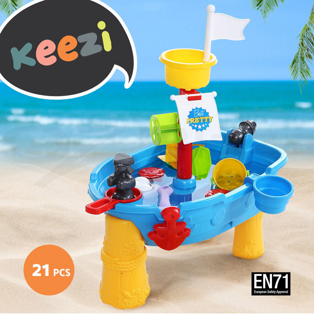 Keezi Kids Sandpit Pretend Play Set Outdoor Toys Water Table Activity Play Set