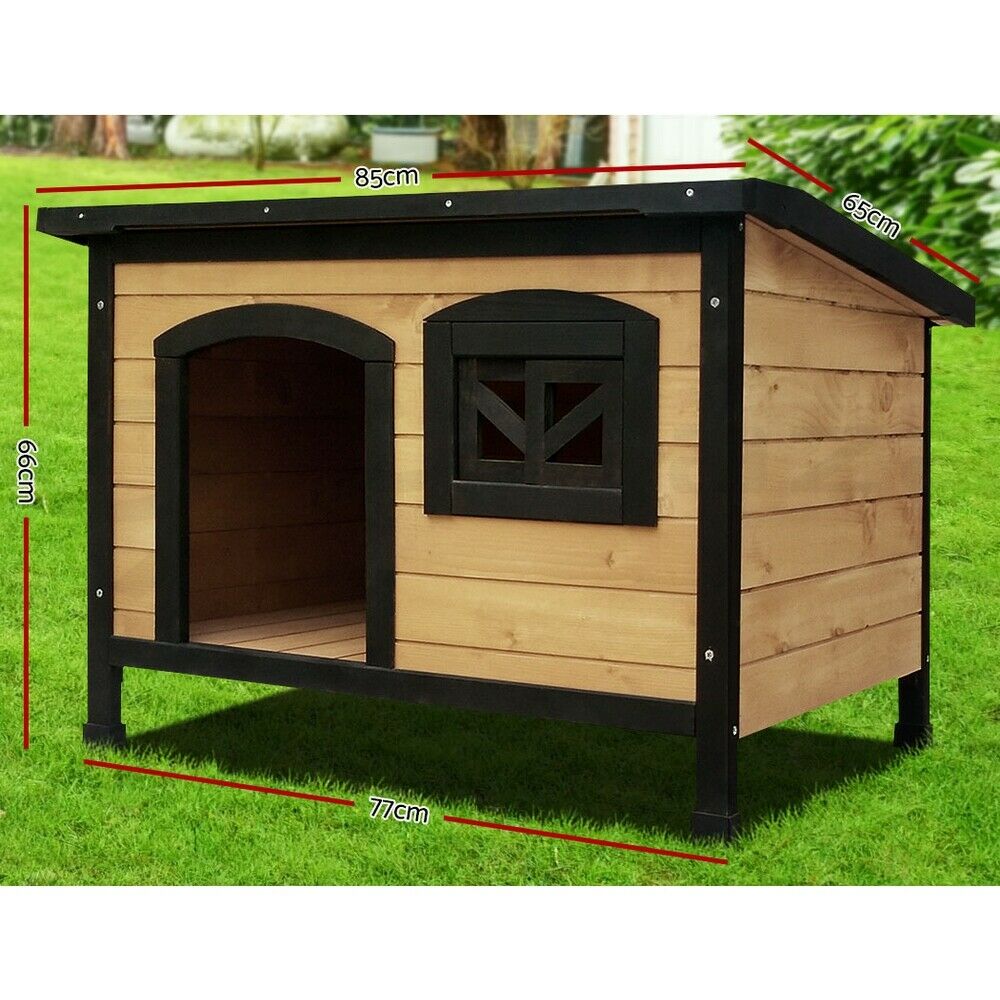 i.Pet Dog Kennel Large Wooden Outdoor Indoor House Pet Puppy Crate Cabin Waterproof