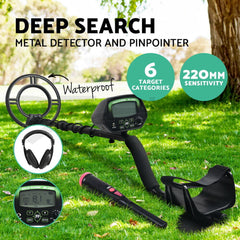 Metal Detector Pinpointer Deep Sensitive Search Treasure Gold Hunt 220MM