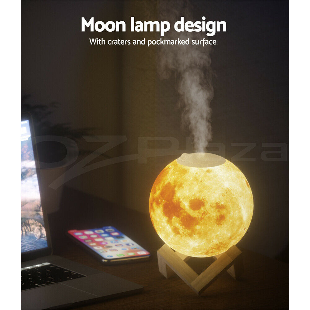 Devanti Aroma Diffuser Aromatherapy Moon Lamp 880ml