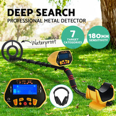 Metal Detector Deep Sensitive LCD Searching Gold Digger Treasure Hunter