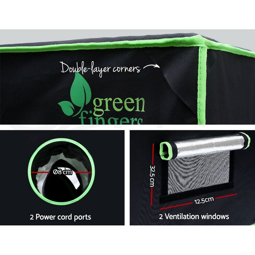 Greenfingers Grow Tent 70x70x160CM 1680D Hydroponics Kit Indoor Plant Room System