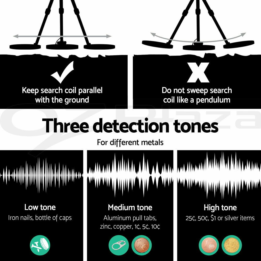 Metal Detector Pinpointer Deep Sensitive Searching Treasure Gold Hunt