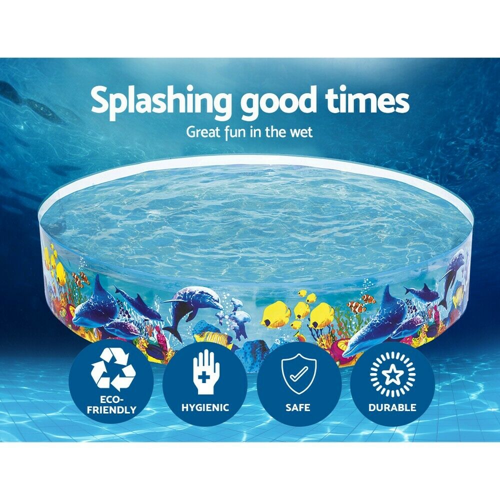 Bestway Kids Pool 244x46cm Round Above Ground Rigid Swimming Pools Undersea 2074L