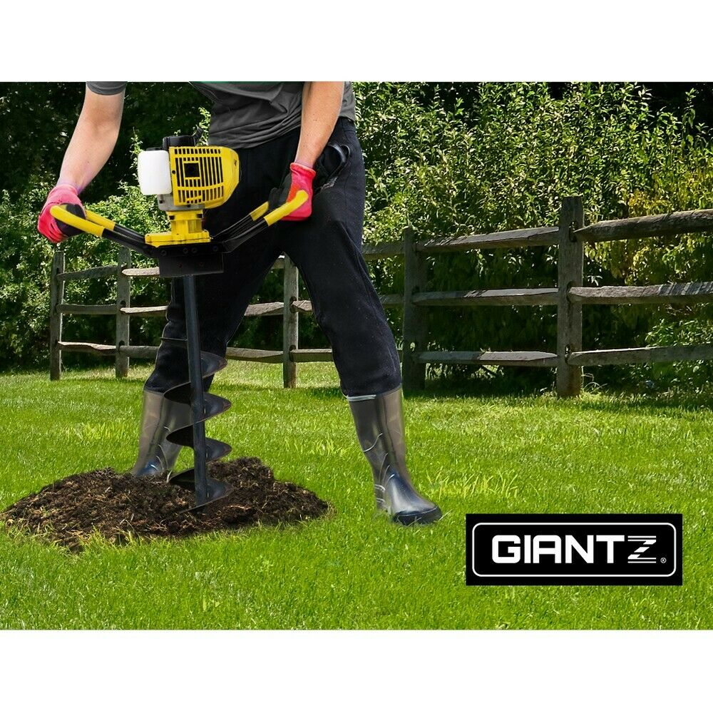 Giantz 80CC Post Hole Digger Motor Only Petrol Engine Yellow