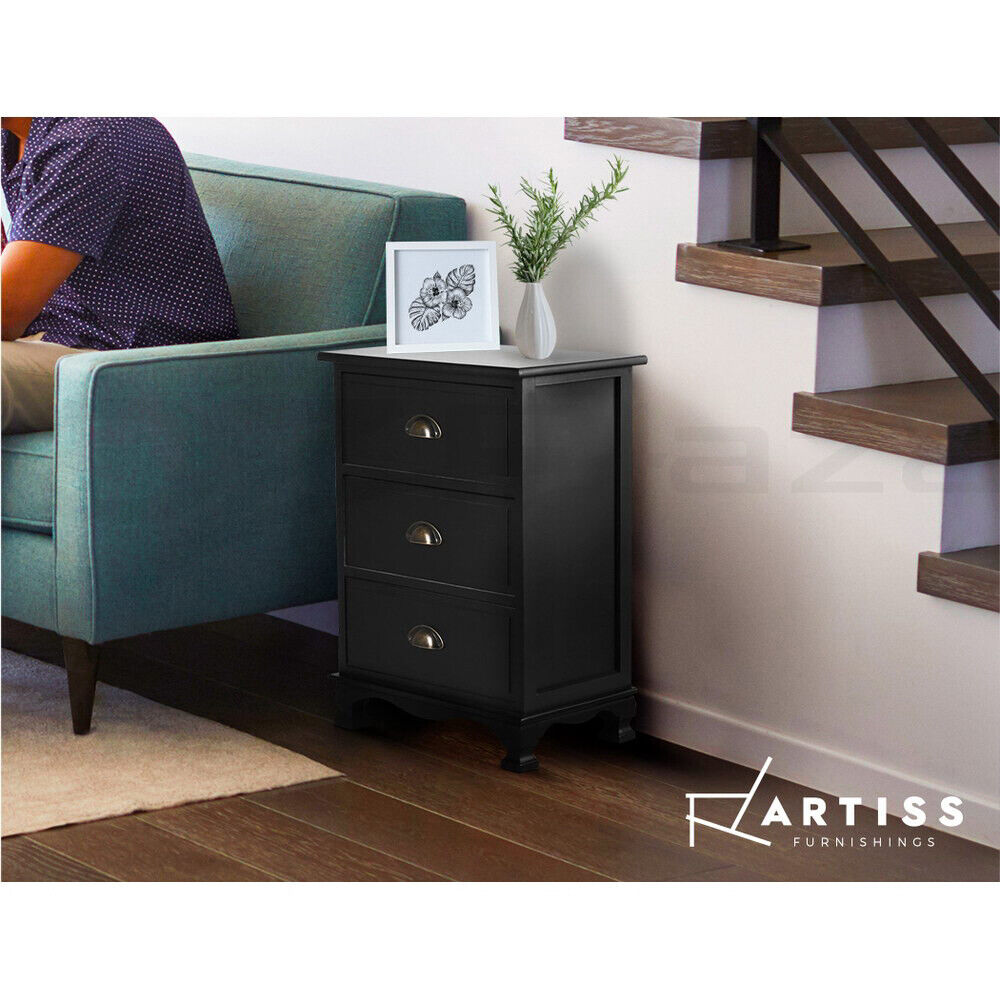 Artiss Bedside Tables Drawers Dresser Table Storage Cabinet Nightstand Vintage