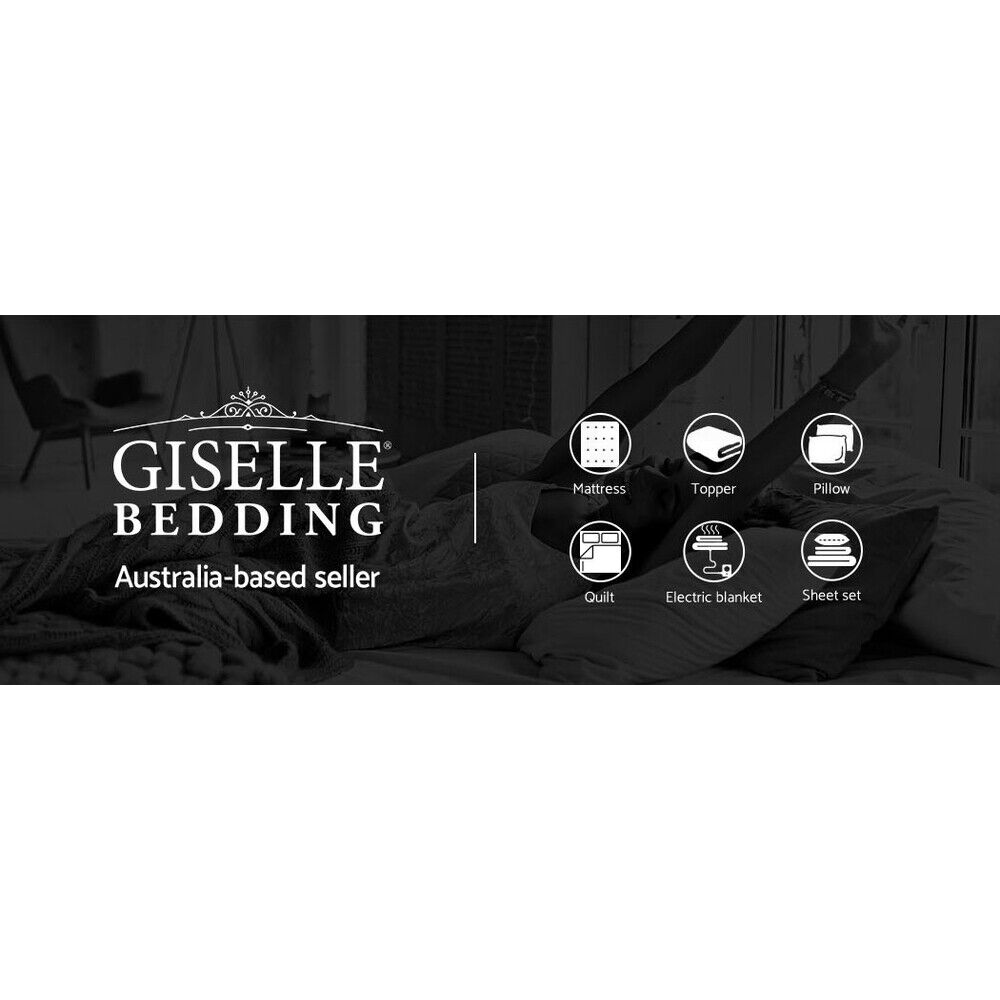 Giselle Bedding Mattress Topper Pillowtop Toppers Mattress Protector Double